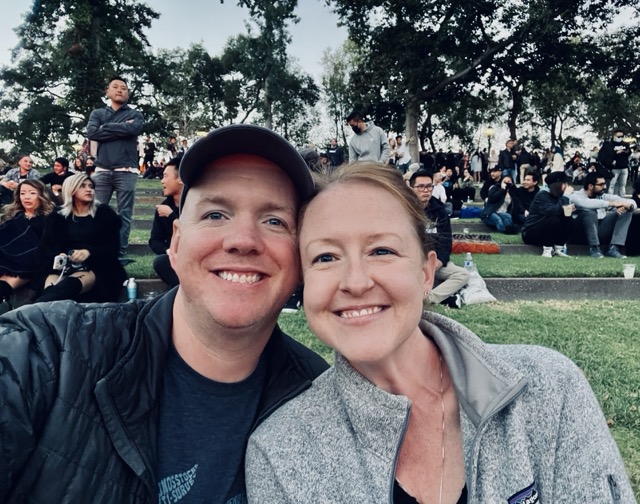 Megs and Justin at Above and Beyond at Stanford